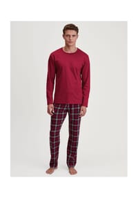 CALIDA - Herren Pyjama, lang Family & Friends - rio red