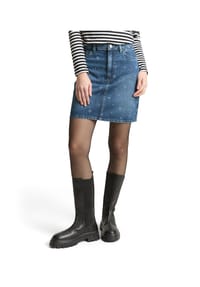 DENIM TOM TAILOR - Jeansrock, Baumwolle, für Damen - 40086 MID BLUE