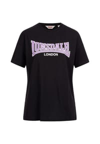 LONSDALE™ - Frauen T-Shirt Oversize OUSDALE - Black/Lilac/White