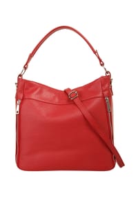 Cluty - Handtasche Echt Leder, Made In Italy - beige