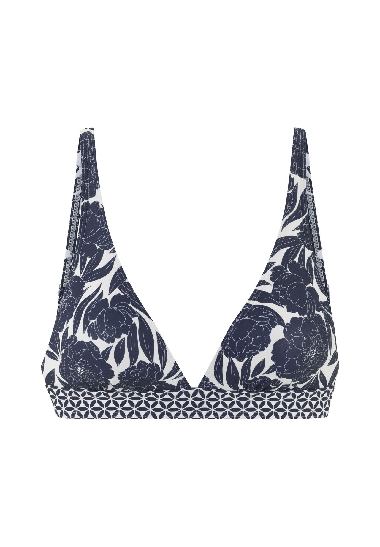 Sunseeker Triangel-Bikini-Oberteil Blossom, Verstellbar, FüR Damen, Blau, 38 C/D