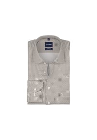 OLYMP - Businesshemd Luxor, Comfort Fit, Langarm, Kent-Kragen, für Herren - 27 NOUGAT
