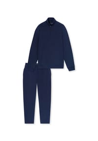 SCHIESSER - Schlafanzug Selected Premium War, Troyer, für Herren - 861 DEEP SEA BLUE