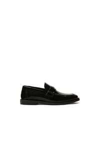 ONE ELEMENT - Schwarze Slipper mit Monogramm - Schwarz