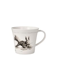 Goebel Coffee-/Tea Mug Peter Schnellhardt Leckerer Wintervorrat - Peter Schnellhardt - schwarz-weiß