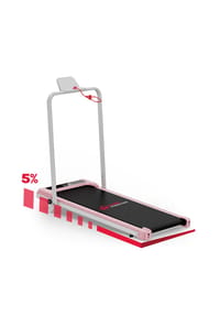 HOME FITNESS CODE - Flaches Laufband Z3 kompakt für Zuhause leiser 2.5HP Motor 1–6 km/h Gehtraining - 
