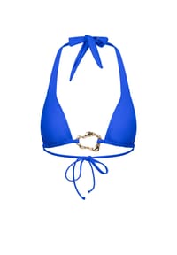 MODA MINX - Bikini-Top mit tollem Schmuck-Element - Azure Blue
