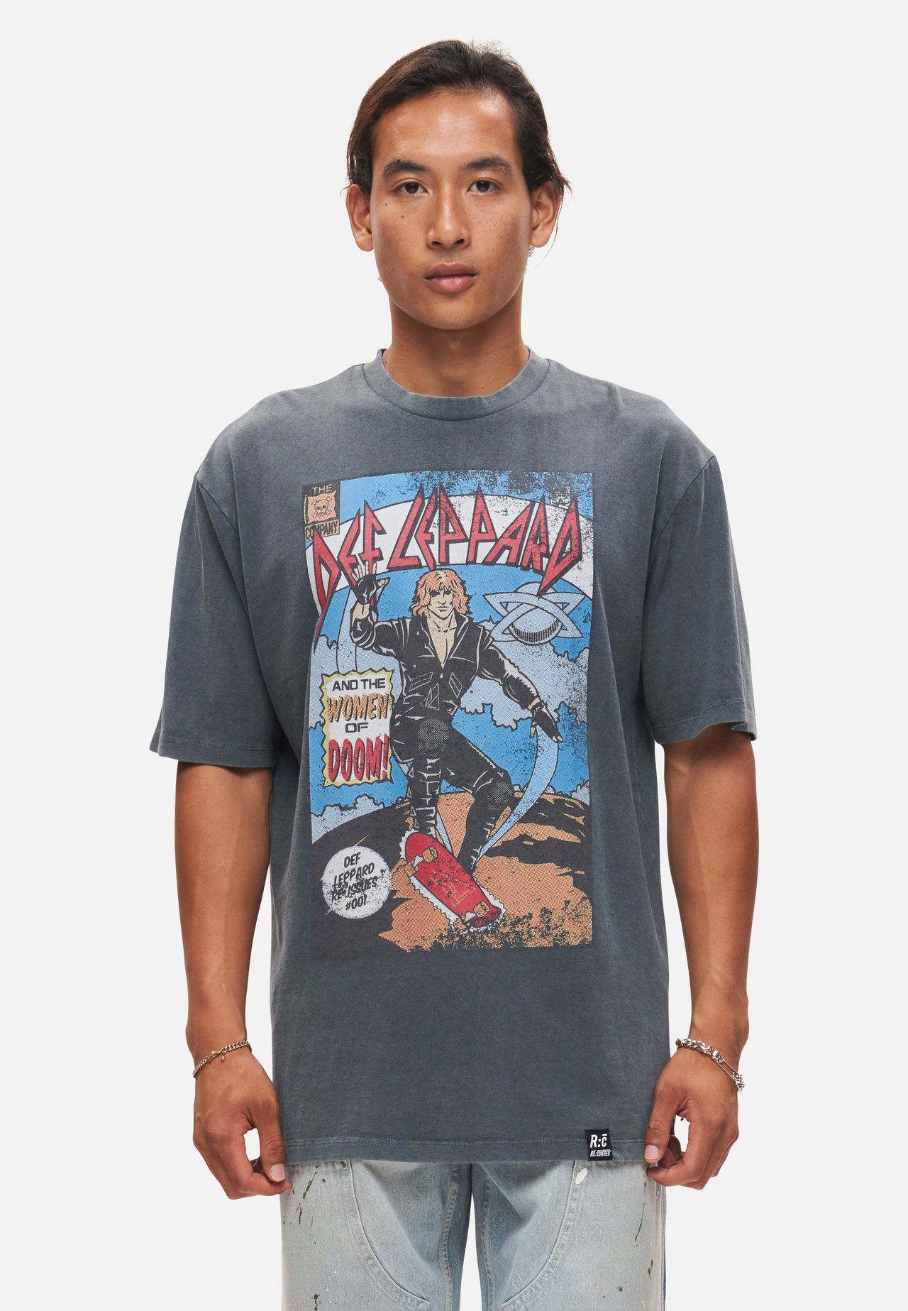 T shirt def leppard femme discount