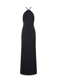 MODA MINX - Abendkleid Kiki Long Dress mit schöner Schnürung im Rücken - black