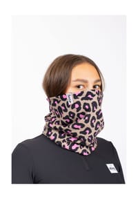 eivy - Schal Colder Neckwarmer mit flauschiger Fleece-Innenseite - Pink Leopard