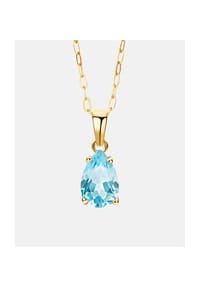Diamant L'eternel - Halskette mit Blautopas, 375 Gelbgold - gold