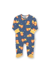 KITE - Baby Löwe und Maus Strampler Bio-Baumwolle - blau