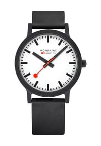 MONDAINE® Essence - Armbanduhr "Essence MS1.41180.LH" - weiß/schwarz