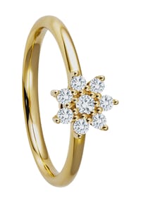 MONCARA Damen Ring, 585er Gelbgold mit 8 Diamanten, zus. ca. 0,25 Karat Bild 1