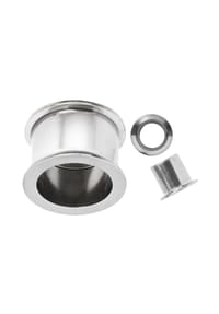 Adelia's - Titan Ohr Piercing Flesh Tunnel mit Innengewinde 16-20 mm - silber