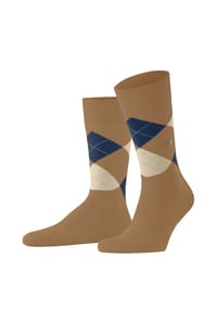 Burlington - King Socken, Komfortbund, Emblem, für Herren - 3011 BLACK-FLAMES