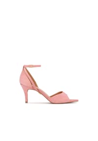 Kazar - Üppige rosa Wildledersandalen mit spitzer Nase - Rosa