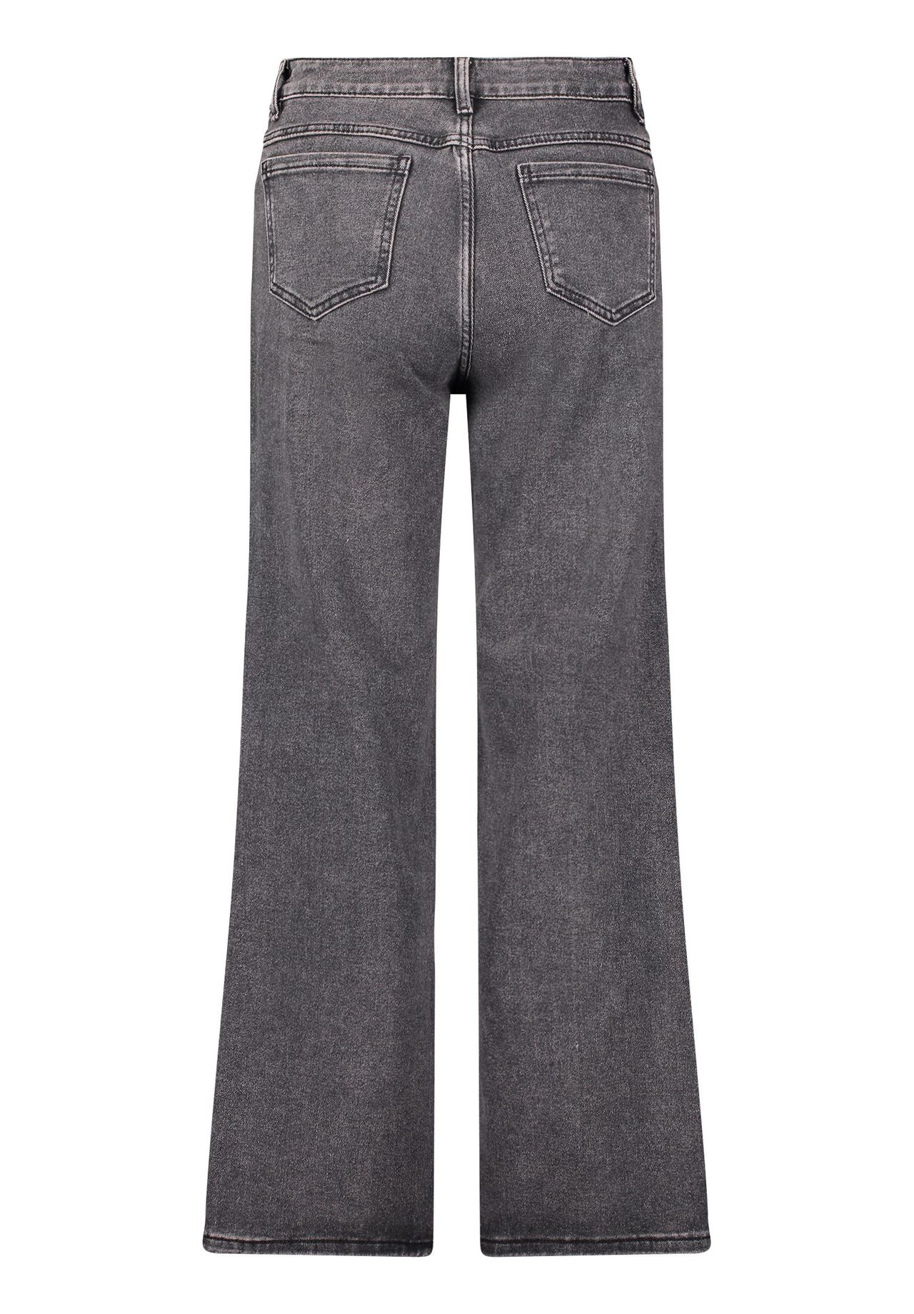 Cartoon Stretch-Jeans Mit Strass, Schwarz, 34