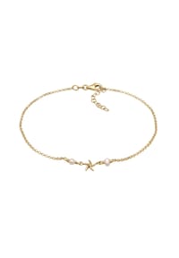 elli. - Fußschmuck Seestern Perle Maritim Beach 925 Silber - Gold