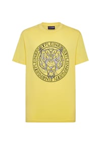 PLEIN SPORT - T-Shirt TIGER - grey/blue