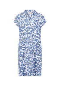 CARTOON - Casual-Kleid mit überschnittenen Ärmeln - Weiß/Blau