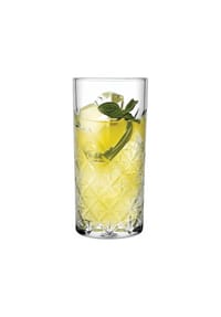 Paşabahçe - Pasabahce 520015 Longdrink Glas im Retro-Design und Kristall-Look, für - Pink OneSize