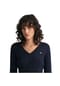 GANT Damen Cabel-Strickpullover - STRETCH COTTON CABLE V-NECK, Zopfstrick Bild 16