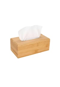 Cheffinger - Bambus Taschentuschbox - Kosmetikbox für Bad, Wohnzimmer & Büro - Braun 23 x 11,7 x 8,5 cm