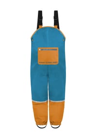 normani® - Kinder Regenhose mit Hosenträgern Waller - Blau
