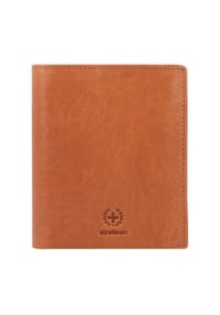 strellson BLACK WALL - Geldbörse, Leder, Hochformat, Logo-Prägung, RFID-Schutz, für Herren - 703 COGNAC