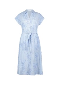 BETTY & CO - Sommerkleid mit Stickerei - Weiß/Hellblau