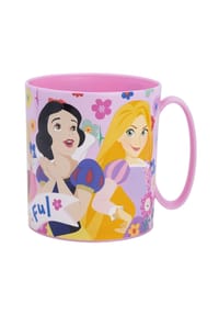 Disney - Disney Princess Becher Mikrowellengeeigneter Kunststoffbecher 390?ml – - Pink 9x8x11cm