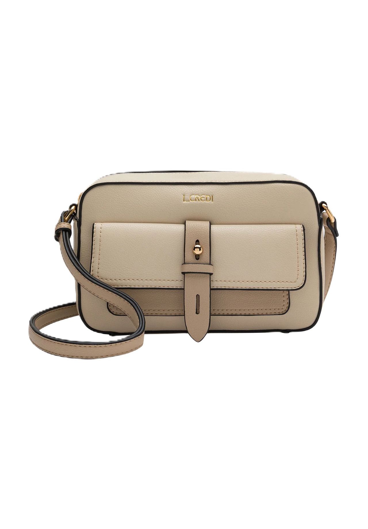 L.CREDI Naemi Naemi Schultertasche, Kunstleder, Frontfach, für  