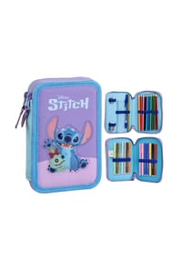 Disney - Disney Stitch Federmappe gefüllt – Schuletui & Stiftebox mit - 