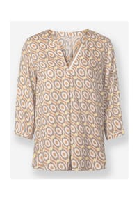 heine - Druckbluse - ecru-hellrosé-bedruckt