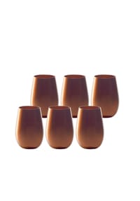 Stölzle Lausitz Becher Elements 465 ml 6er Set - ELEMENTS - bronze