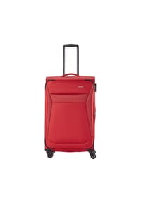 travelite CHIOS - 4-Doppelrollen-Trolley, Weichgepäck, Teleskopstange, TSA-Schloss, 90 L - ROT