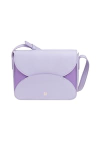 DuDu - Cefalonia Umhängetasche Leder 21 cm - black lavender