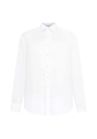 FYNCH-HATTON® - Leinenhemd, Casual Fit, Langarm, Kent-Kragen, für Herren - 685  NAVY