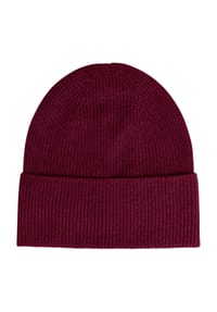 GALERIA - Seide-Cashmere Strickmütze, Umschlag, für Damen - BURGUNDY