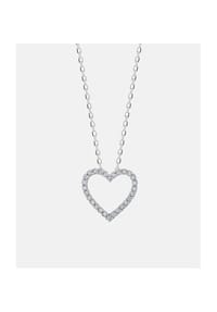 Diamant L'eternel - Kette mit Anhänger, mit 0.1 ct Diamant, 375 Weißgold - white gold