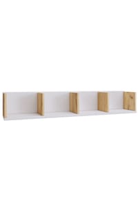VCM Holzregal hängend, platzsparendes Regal, Maße: H. 15 x B. 97 x T. 17 cm, Elegantes Regal hängend, Aufbewahrungsregal, Bücherregal, Wandboard - Honsa