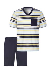 SIEH AN! - Shorty - marine-eisblau-geringelt