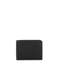 kazar - Minimalistisches Portemonnaie aus Leder - Schwarz