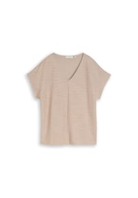 TOM TAILOR - T-Shirt, V-Ausschnitt, für Damen - 32208 TAUPE GREY