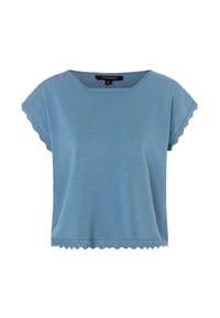 MORE & MORE - T-Shirt, Kappärmel, für Damen - 0335 JEANS BLUE