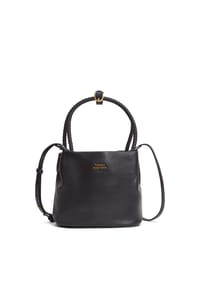 TOMMY HILFIGER MARINA LEATHER - Beuteltasche, Leder, für Damen - BDS BLACK