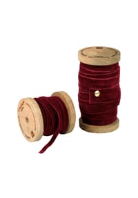 LOBERON Samtband 2er Set Liandis rot - Geschenkzubehör - rot