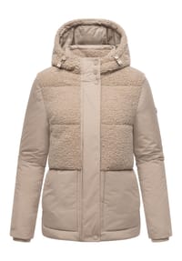 MARIKOO® - Plüschjacke Sheeta 16 - Beige