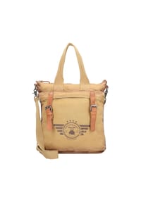 GREEN BURRY Vintage - Vintage Aviator Schultertasche 36 cm - camel